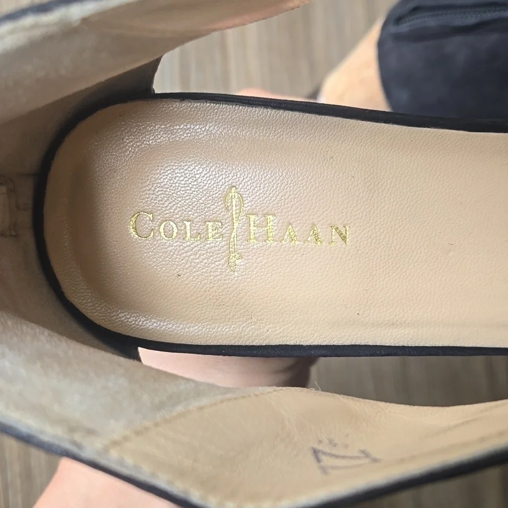 Cole Haan Irving Cork Wedge Open Toe Sandal